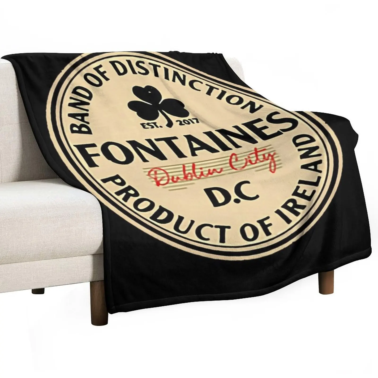 

Retro Logo Decal Fontaines Band Of Distinction Throw Blanket Baby Loose Blankets