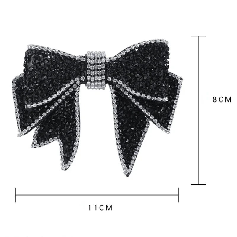 Bows Hair Clips Solid Vintage Cross Crystal Rhinestone Headwear Fashion Metal Hair Claws Hairstyle Barrettes Hair Accessories