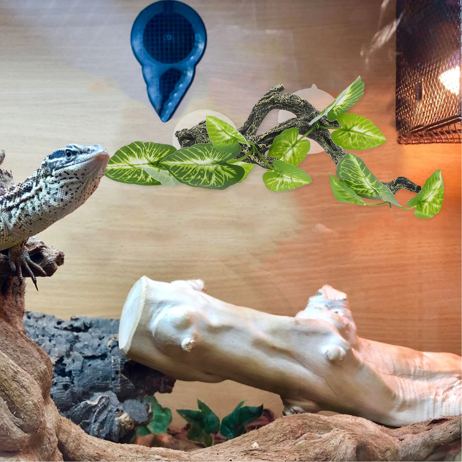 

Realistic Resin Terrarium Plant Decor Simulation Vine For Reptile Habitat Fake Indoor Terrarium Decoration Desktop Reptile Tank