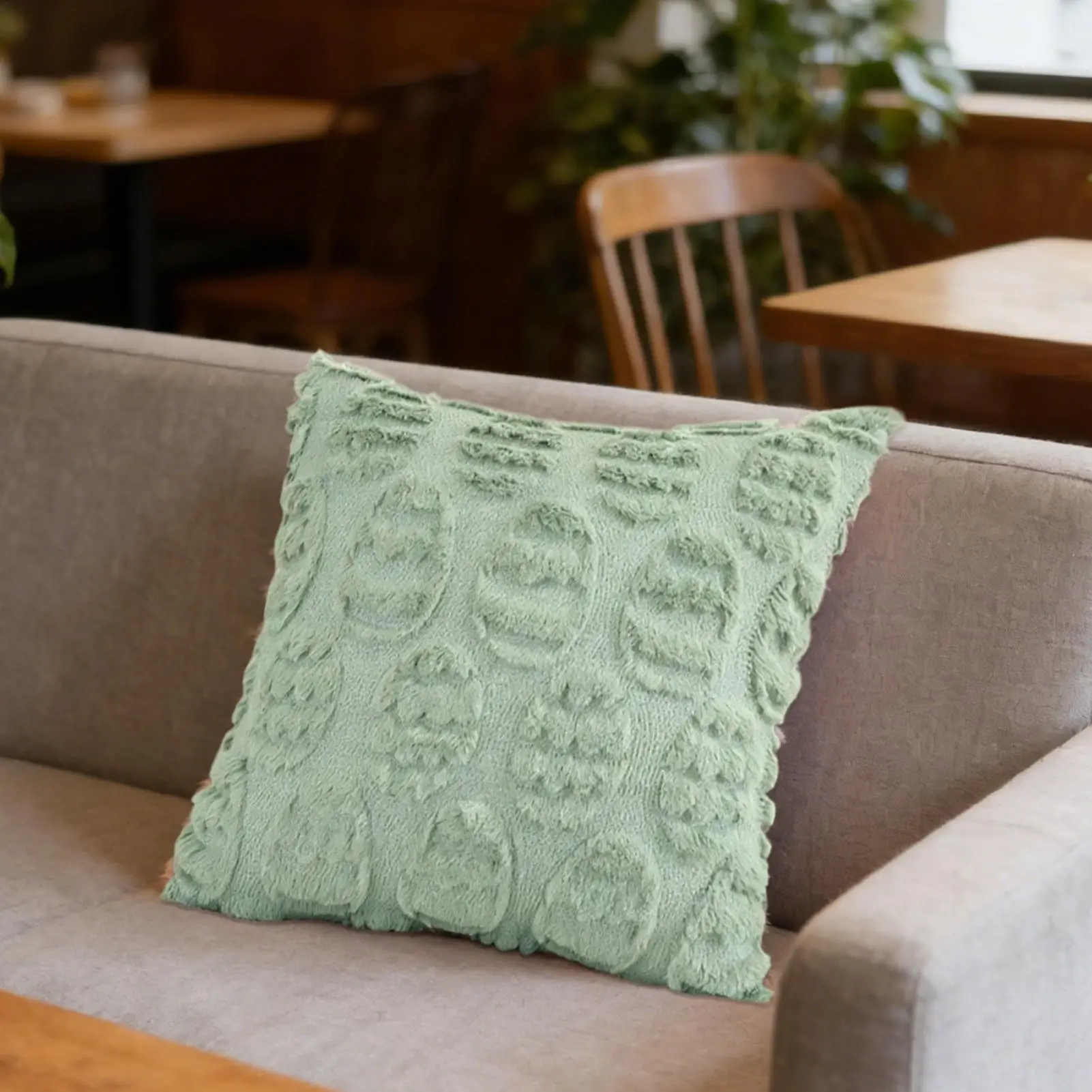 Easter Throw Pillow Cover 45x45cm Egg Print Soft Cushion Case for Sofa Couch Living Room Bedroom Farmhouse Holiday Home Decor - view 4