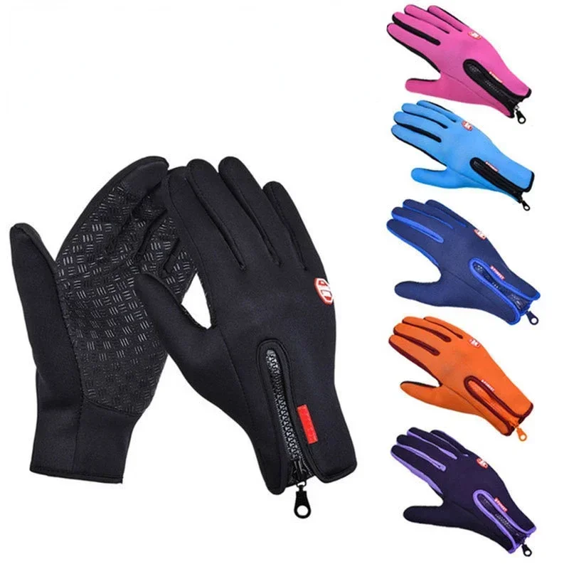 Touch Screen Motorcycle Gloves for Winter Moto Gloves Outdoor Sport Gloves Warm Women Man Anti-slip Waterproof Moto