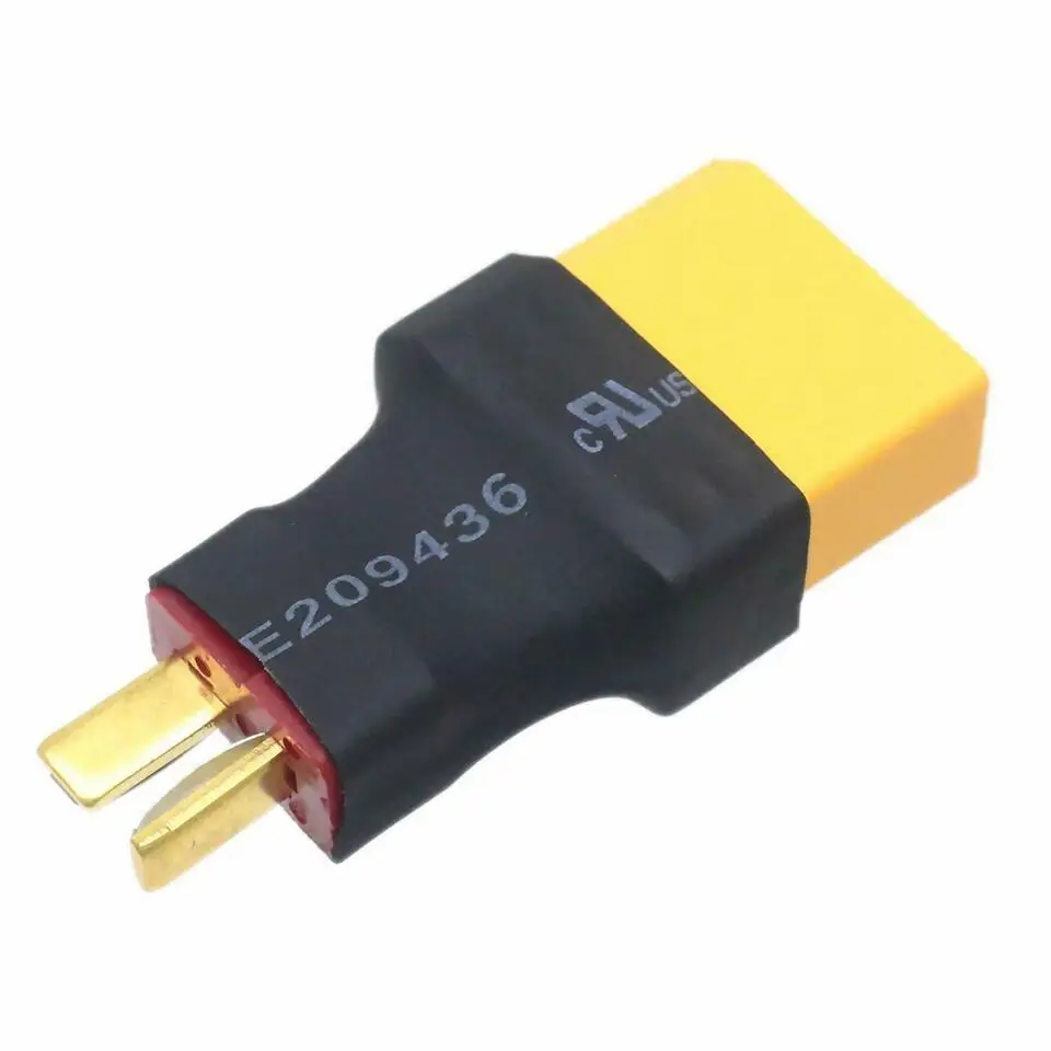 Adaptador de enchufe Unisex XT90 a Deans T, conector sin cable para RC DIY, piezas de batería Lipo, juguetes electrónicos de plástico, 10 Uds.