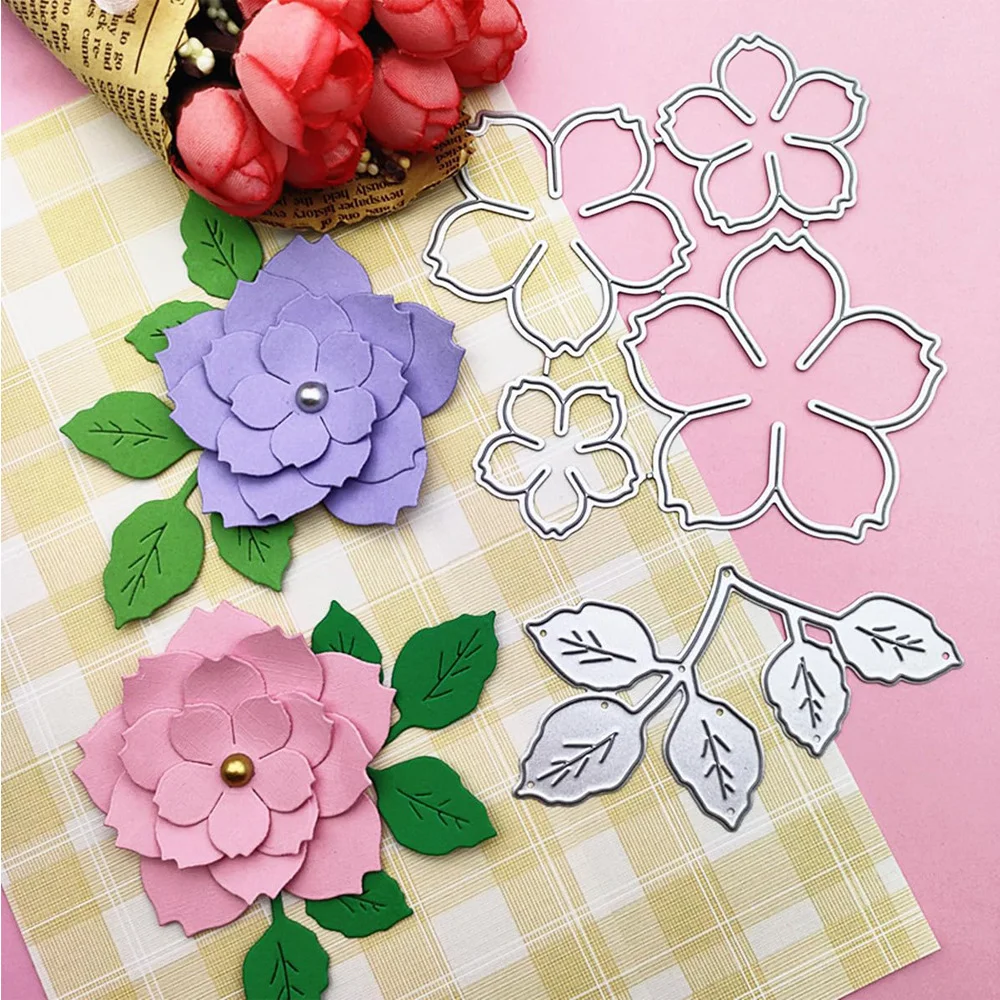 Metallschnitte, Staubblatt, Prägeschablone, Stanzformen für Kartenherstellung, Scrapbooking, Papierhandwerk, Album, Stempel, DIY-Dekoration, Blume