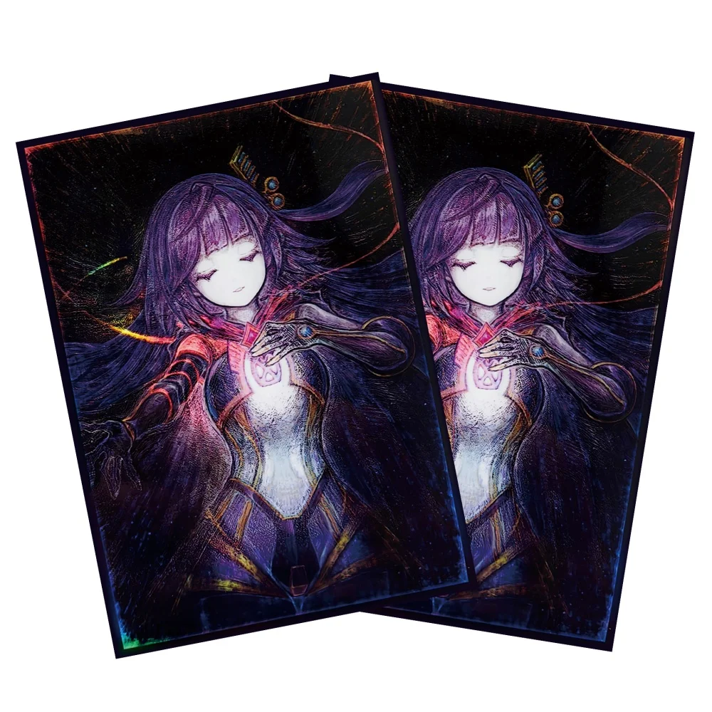 Fundas para Tarjetas Galatea, Fundas para Tarjetas YGO, 63x90mm, 60 piezas, Protector de Tarjetas TCG, Fundas Intercambiables para Tarjetas Yugioh