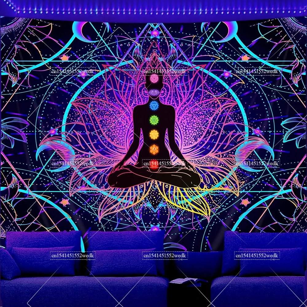 Blacklight Tapestry Zeven Chak - Wall Scroll Tapestry recensie en prijs