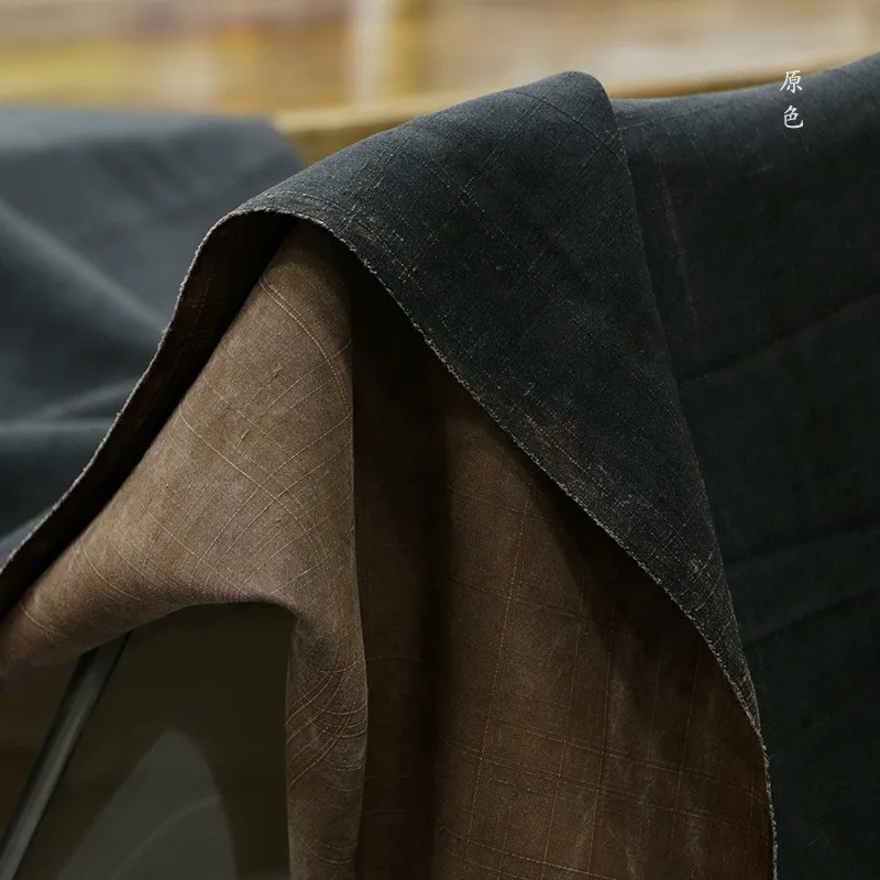 

The of natural feed oak silk old material Xiangyun gauze fabric is rough and rugged