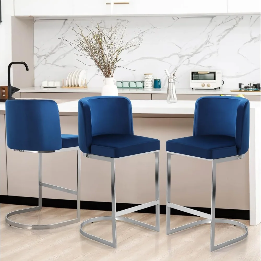 Set of 3 Counter Height Bar Stools, 26