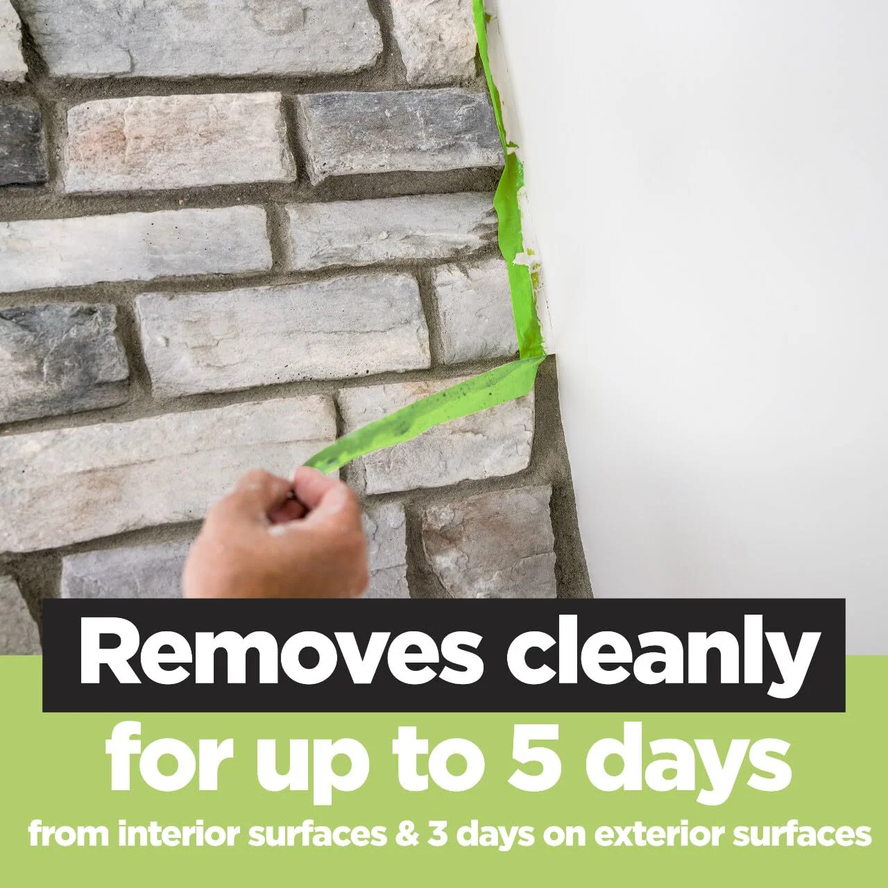 Fita adesiva verde profissional, adesivo forte mais removível para pulverização automotiva, pintura de parede e projetos DIY