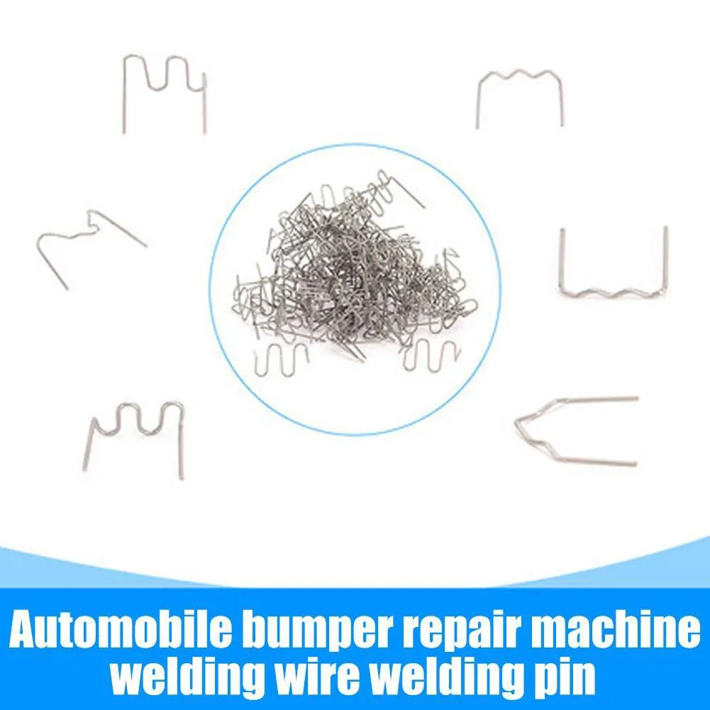 100PCS Wave Staples 0.6/0.8mm Hot Staple For Automotive Plastic Repair Welding Nail Bumper Repairs Plastic Welder Accessories