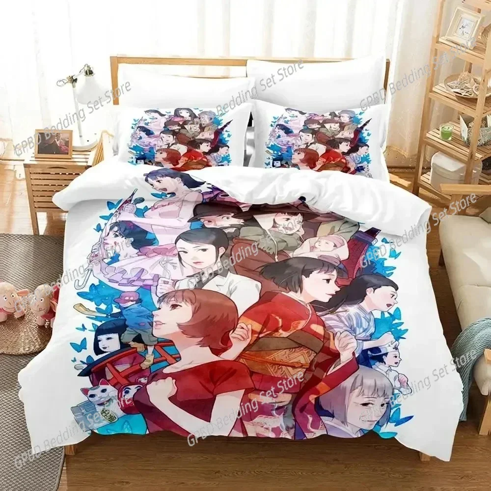 

Anime Art of Satoshi Kon Bedding Set For Bedroom Soft Modern Bedspreads Comefortable Kids Duvet Cover Quilt Cover And Pillowcase