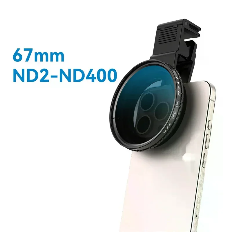 

67mm Phone CPL Polarizing Filters/ND 32/ND 400 Filters With Universal Clip For DSLR All Phones