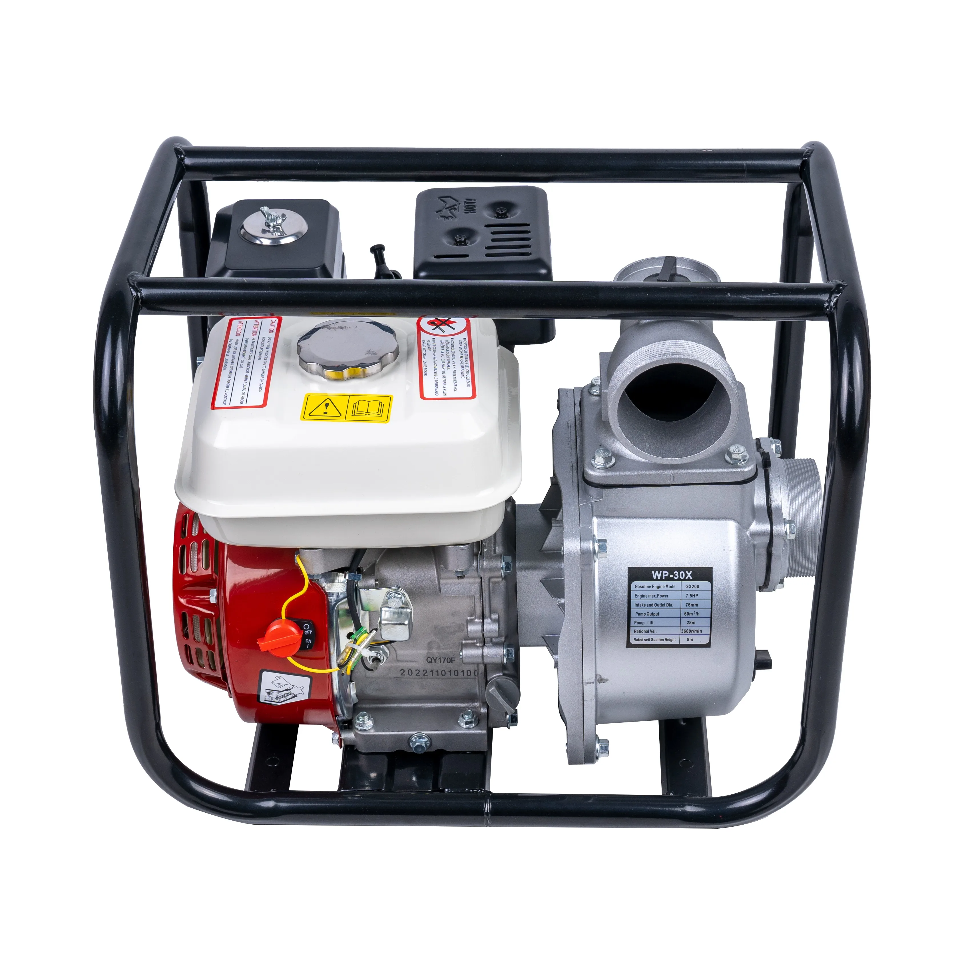 20253 بوصة محرك الديزل 80 مللي متر 3 "الري الزراعي مزرعة حديقة المنزل استخدام مضخة مياه محمولة منخفضة الوقود