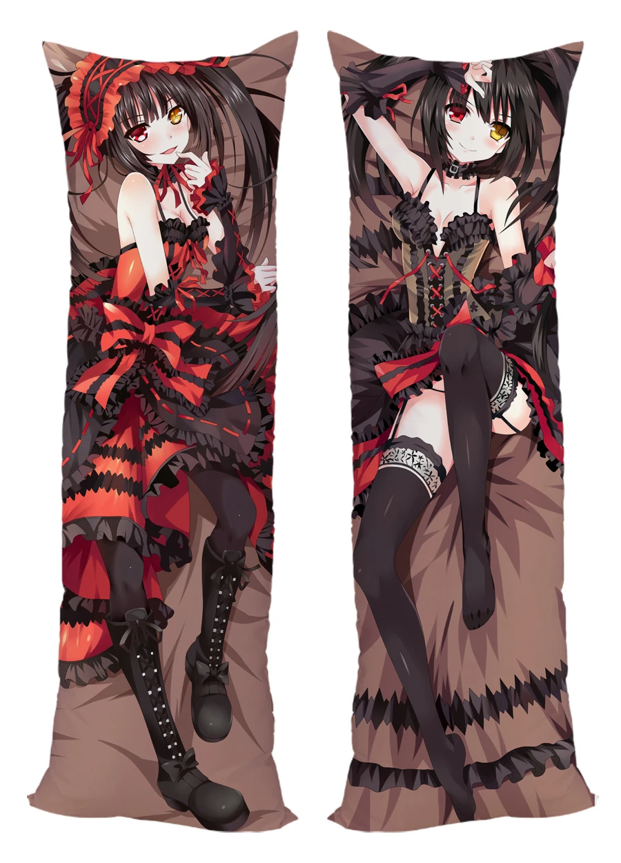 Anime Dakimakura DATE A LIVE Impact Tokisaki Kurumi Pillow Case Double Side Printed Hugging Body Case Pillow Cover