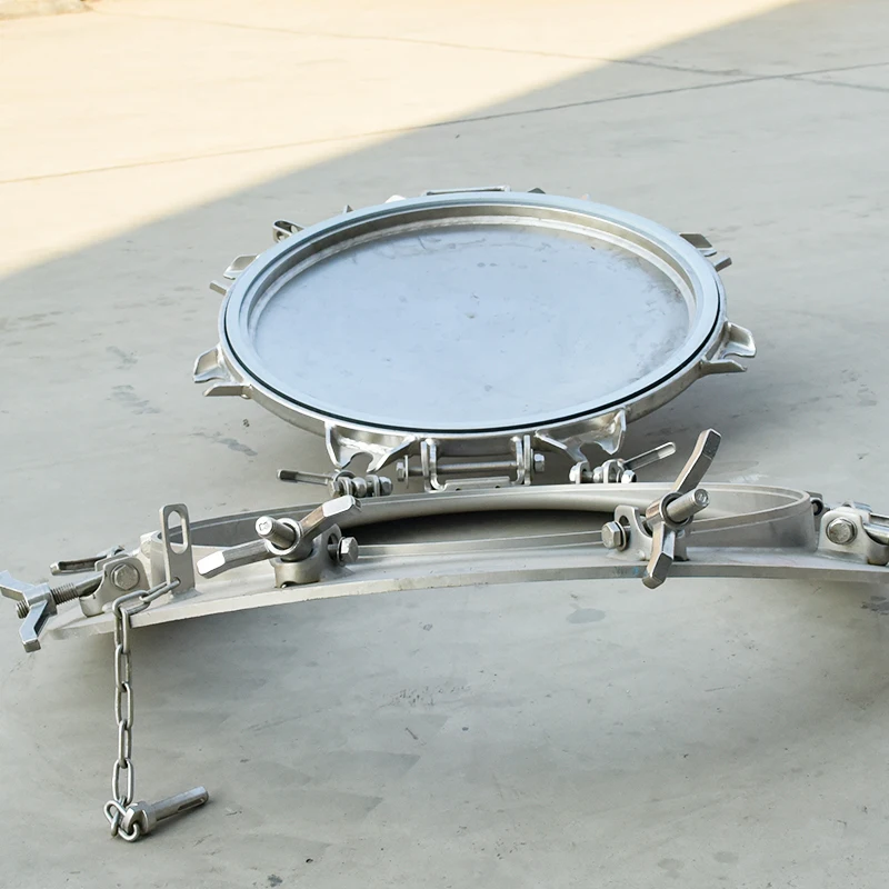 Stainless Steel Ss304 Water tank Manhole Cover with Sight Glass
