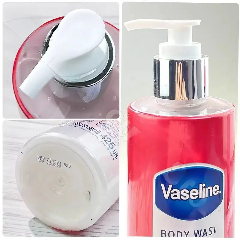 Gel douche à base de vaseline, 425ml, 10x acide glutamique, hydratant, lisse, délicat, éclaircissant, améliore la déshydratation de la peau