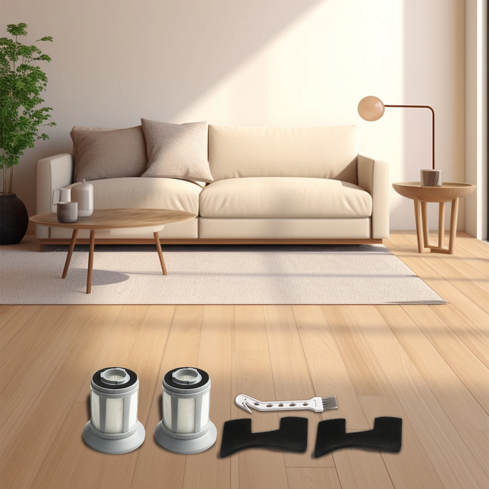 

For Bissell Vacuum Filter Replacement Kit for Zing Series Compatible with Models 2156A C W and More Includes Cleaning Brush