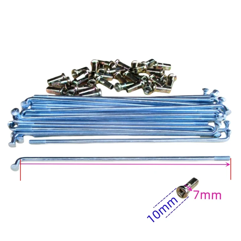 

Motorcycle Wheel Spokes and Nipples Set for Honda Loncin Benelli Jialing Lifan Dayun Qjmotor 17/18/19/21 Inch Wheel Rim Spokes