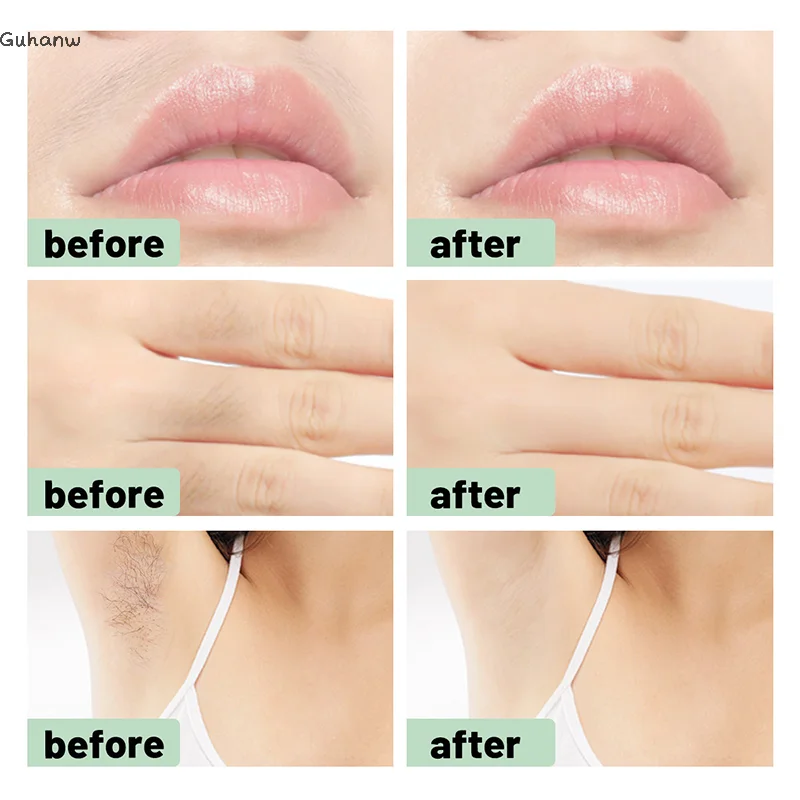 

[WHB]12/24Pcs Facial Lip Wax Strips For Face Chin Upper Lip Jaw Eyebrow Beard Hair Removal