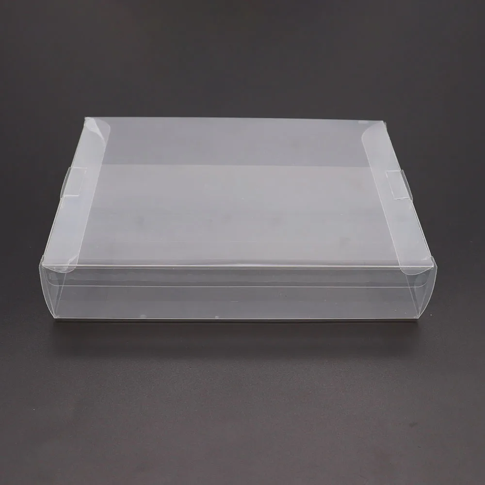 10pcs Clear transparent for SNES For N64 Game box Protector Case CIB games plastic PET Protector for game boxes