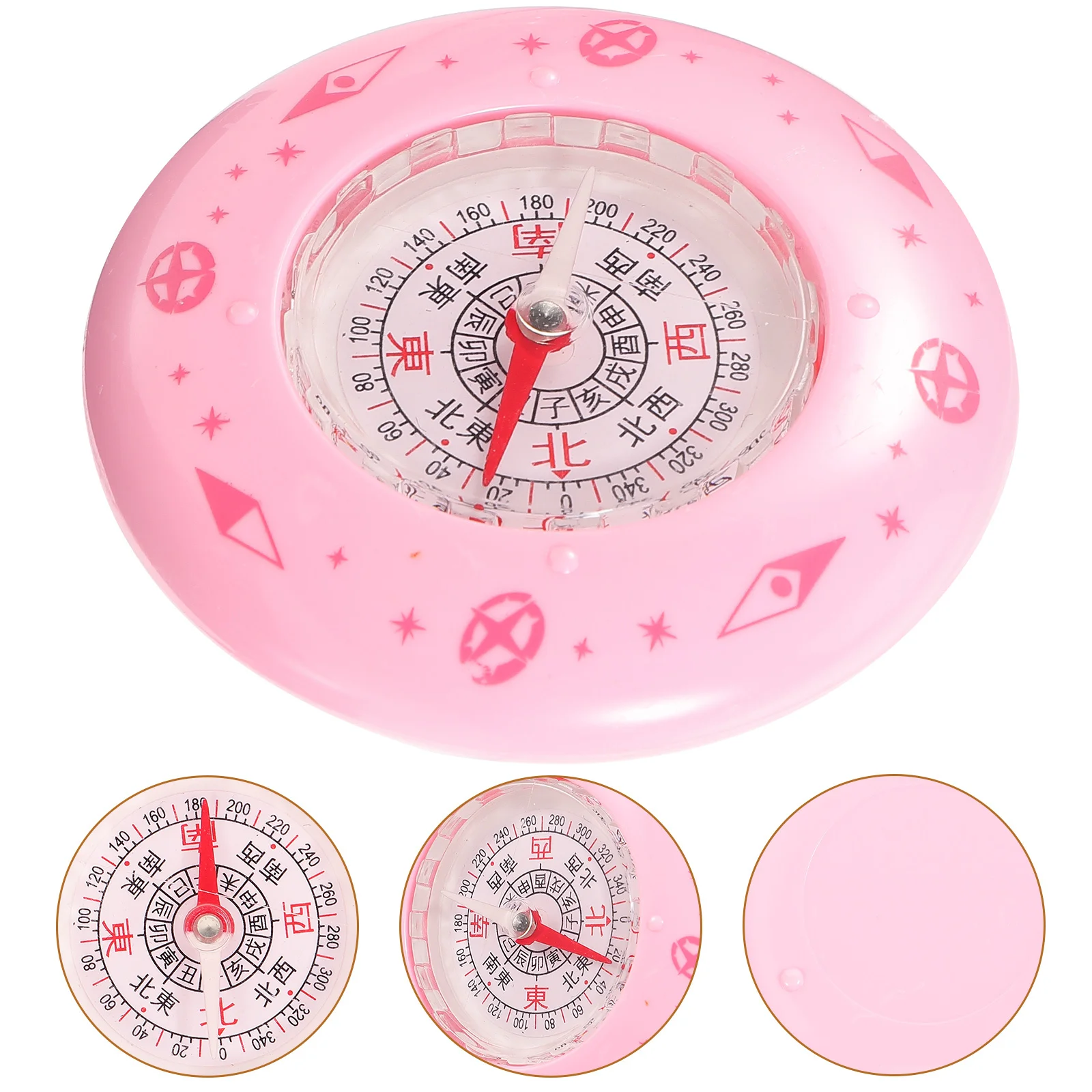 1 قطعة المحمولة المدمجة في الهواء الطلق للمشي التخييم الملاحة طالب العلوم تجربة القراصنة البوصلة خريطة البوصلة #3