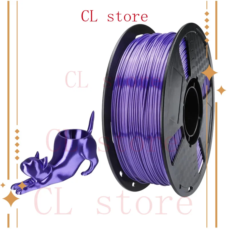 

Silky TPU Filament Purple 1.75mm 1KG 3D Printer Filament FDM 3D Printing Materials 57D