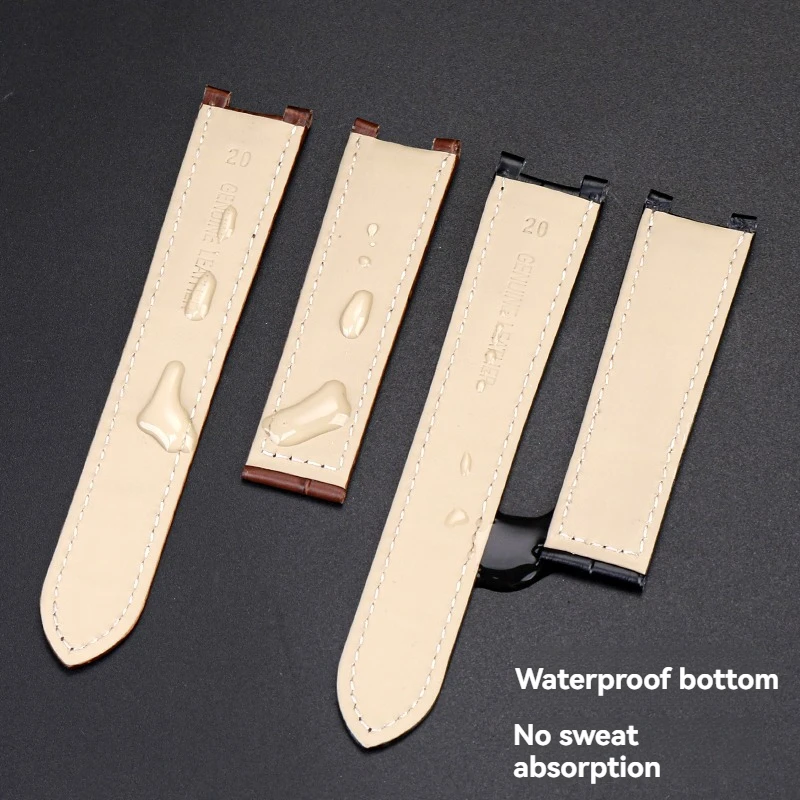 Мужские ремешки для часов из воловьей кожи и женские цепочки для часов — для Cartier серии PASHA, специальные ремешки 21x15 м, 20x12 мм, 18x10 мм с зубцами