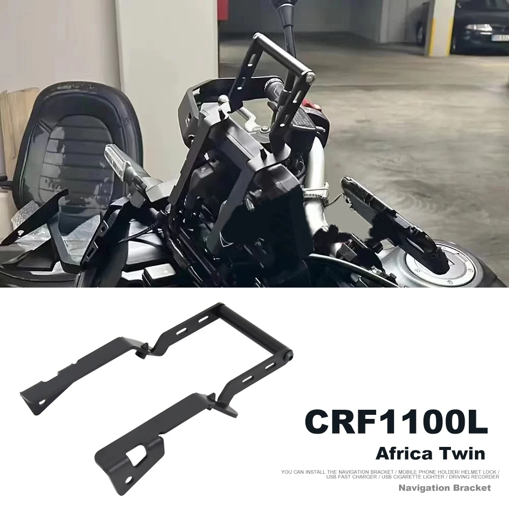 

NEW Motorcycle Accessories For HONDA CRF1100L Africa Twin CRF1100 L 2020-2024 Bracket GPS Board Bracket Mobile Phone Holder USB