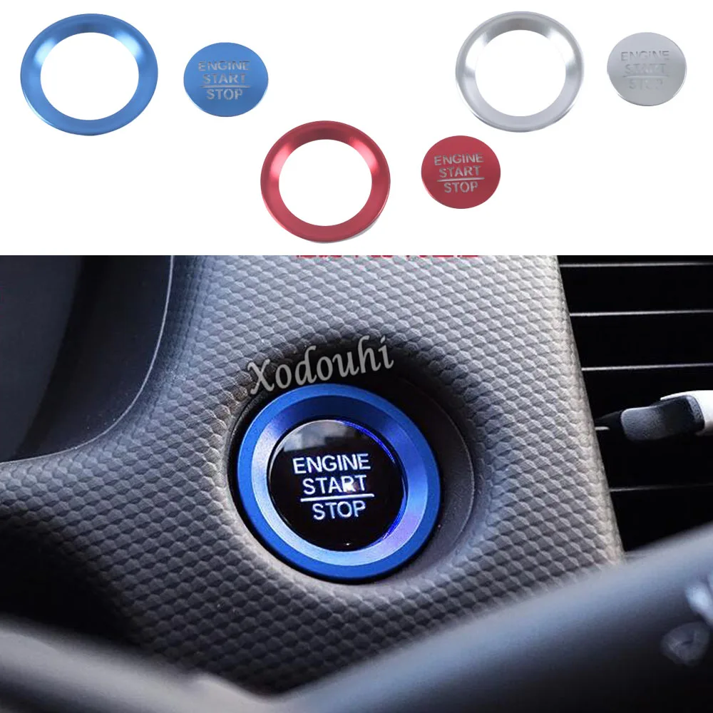 

Крышка кнопки запуска двигателя автомобиля одним нажатием, декоративная накладка, аксессуары для интерьера автомобиля Honda Fit Jazz 2020 2021 2022 2023 2024