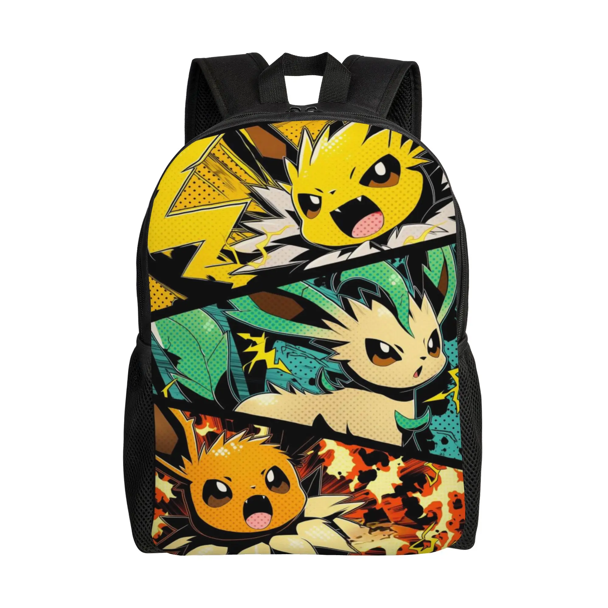 pokemon backpack ita bag Eeveelution mochila Fashion Work Office Zipper Closure Rucksack