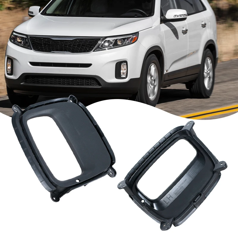 

For Kia Sorento 2014 2015 Car Fog Light Frame Front Bumper Lampshade Daytime Running Light Frame Auto Accessories 865241u510