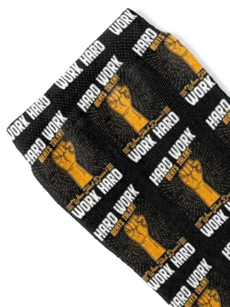 Hard Work Beats Talent when Talent doesnt Work Hard Socks new in's aesthetic Women's Socks Men's