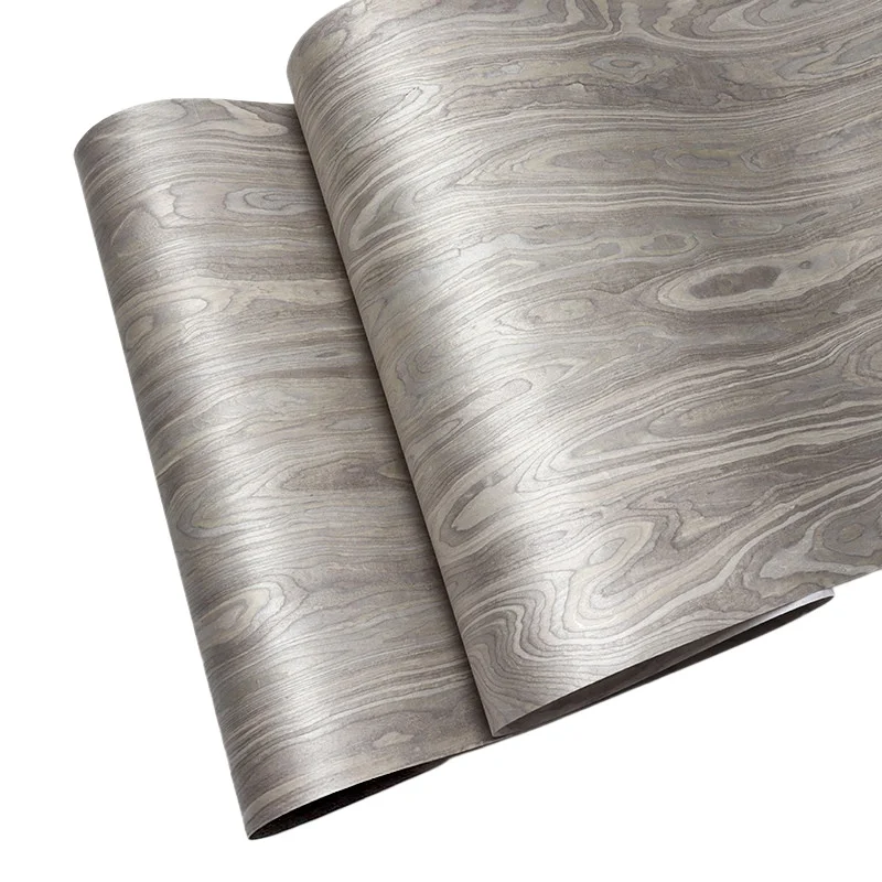 Gray Maple Reconstituted Wood Veneer, 0.25mm, 250x58cm, For Watch Box & Guitar Top Veneering.(Backing Non-woven Fabric)