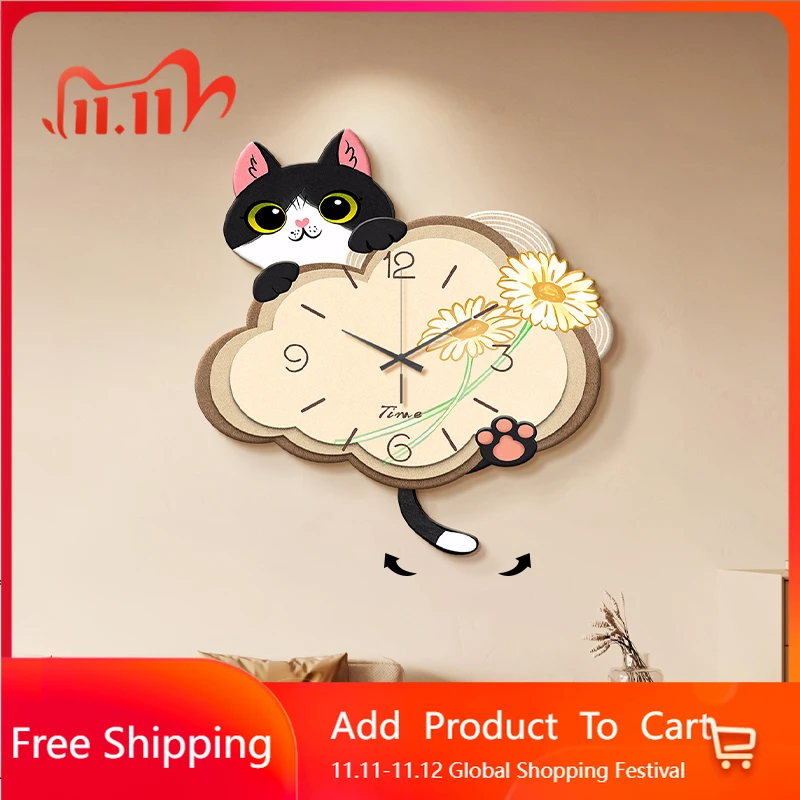 

European Alarm Wall Watch Vintage Korean Restaurant Aesthetic Table Wall Watch Creative Minimalist Bistro Wanduhr Home Design