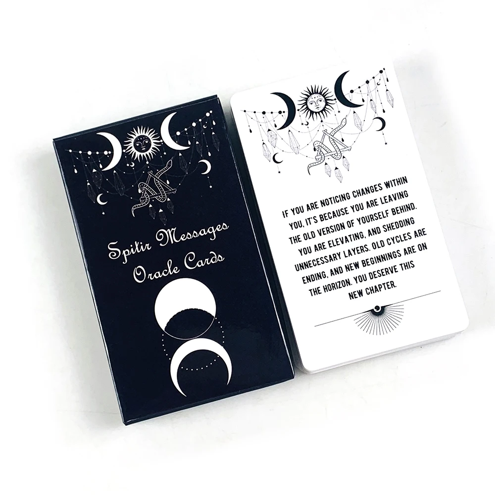 Hot-selling Spirit Messages Oracle Cards A 54 Deck Of Mysterious Divination Deck Board Playing Game For Family and Friends