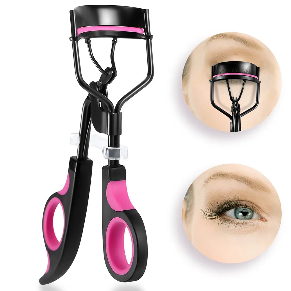 Eyes Makeup Eyelash Curler Professioner Cosmetic Eye Lash Curler With Silicone Refill Pad Curling Lashes Tool