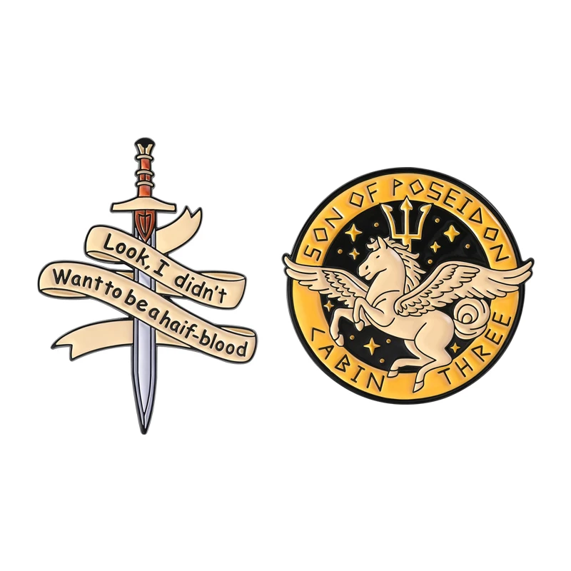 Посмотри, я не хотел быть буду волком-Кровь, брошь в виде меча, эмалированные булавки, фантазийные приключения, броши из сериала, сумка, значок на лацкане, ювелирное изделие, подарок