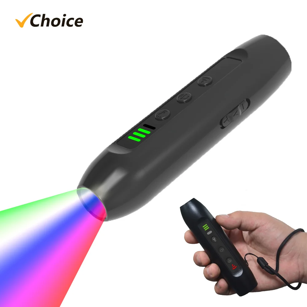 Ultrasonic Dog Repeller 3 Modes Chargeable Dog Drive Device with Intelligent High Brightness Flashlight Dog Training Device