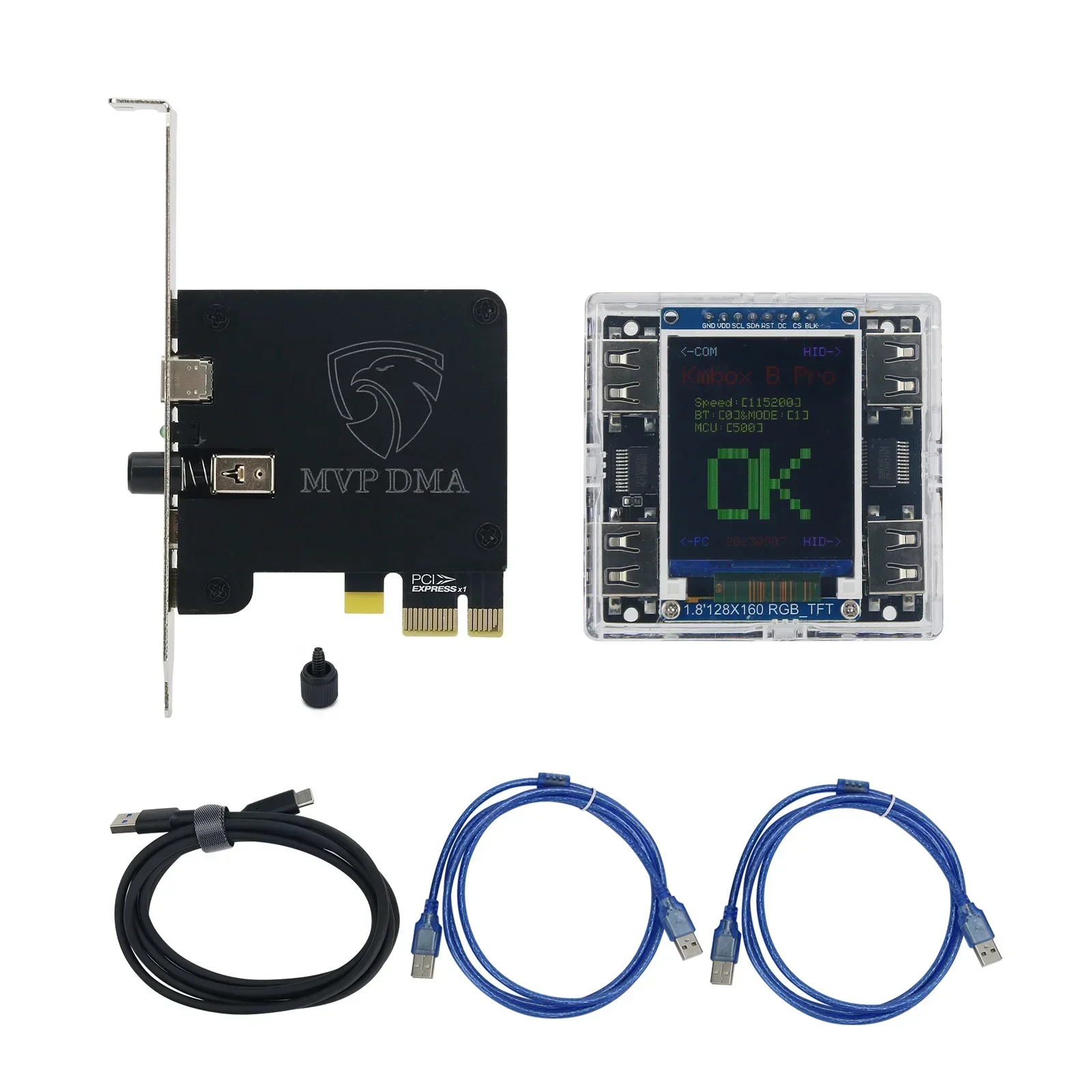 

MVP DMA Board Basic Version General Firmware + Kmbox B+ (Pro) Keyboard Mouse Controller with Screen