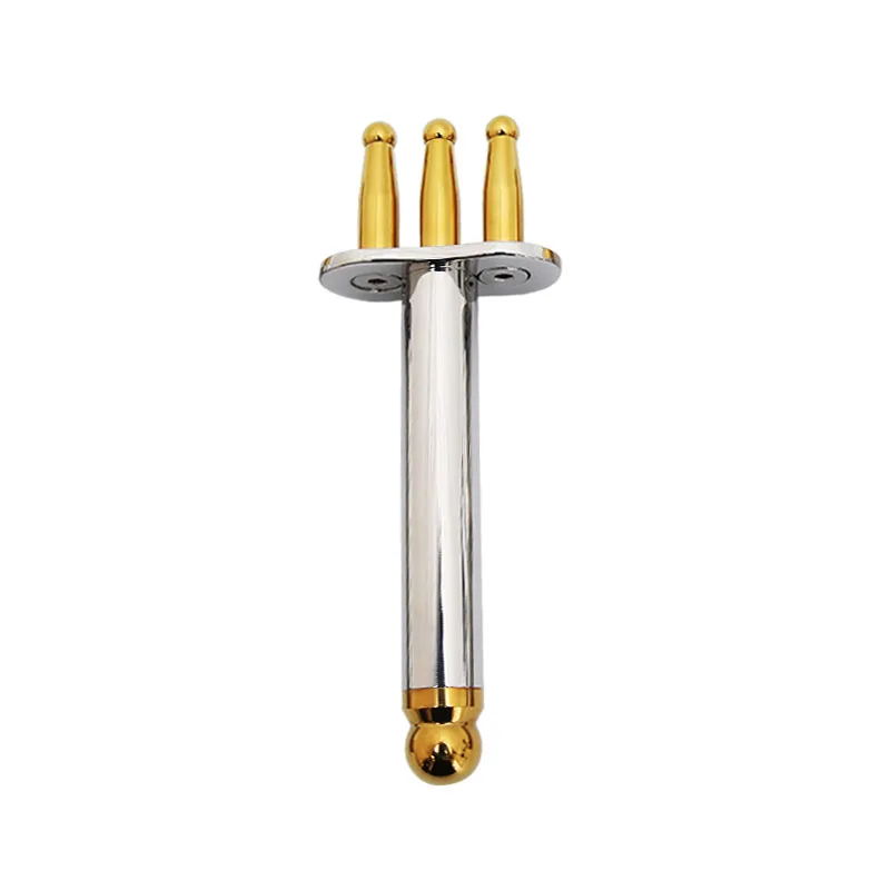 Magnetic Meridian Massage Fork Titanium Alloy 3 Prong Acupoint Lymphatic Drainage Muscle Relaxation Lightweight Portable