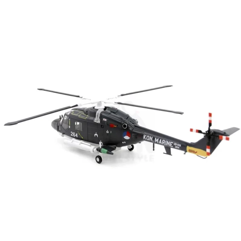 Dutch Navy UH-14A Militarized Combat Lynx Helicopter Model 1:72 Scale Toy Gift Collection Simulation Display Decoration