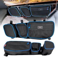 Bolsas para puerta superior delantera UTV, organizador de coche para Can Am Maverick X3 XDS Canam Max R 4x4 Turbo R con rodillera extraíble