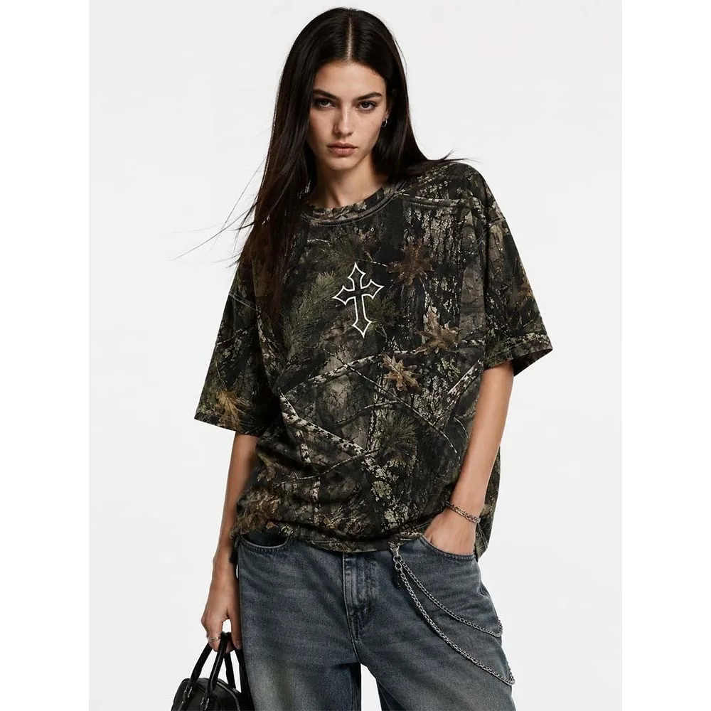 Men's New Oversized Environmentally Friendly Fully Printed Short Sleeved Shirt, Soft, Comfortable, Elastic Milk Silk Fabric