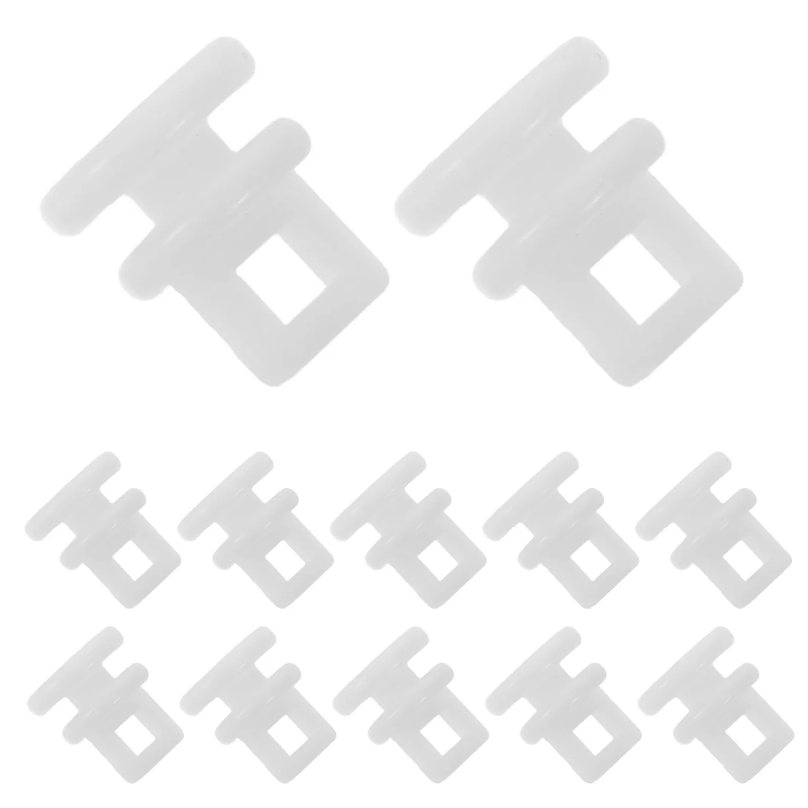 

200 шт. пластиковых кольцевых крючков-слайдеров для карнизов, зажимов для штор, потолочных фиксаторов для драпировок