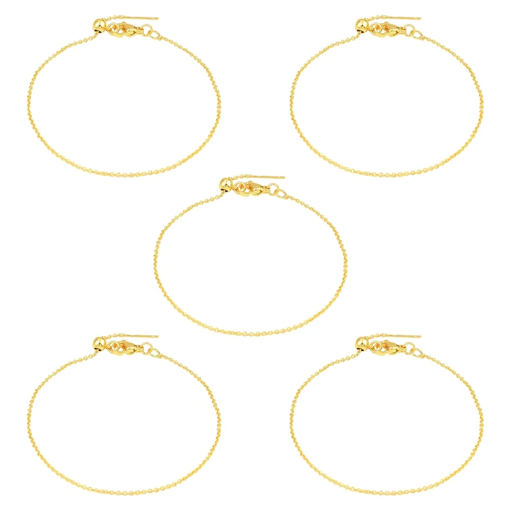 5-pecas-de-corrente-de-cabo-de-latao-dourada-ajustavel-de-1mm-com-fecho-lagosta-para-base-de-pulseiras-e-fabricacao-de-joias