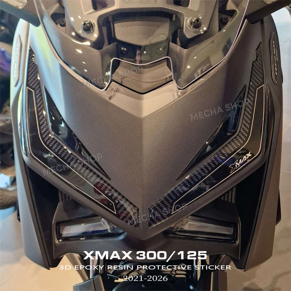 

Для мотоциклов XMax 300 Xmax 125 2023 2024 2025 2026: Комплект 3D-наклеек из эпоксидной смолы