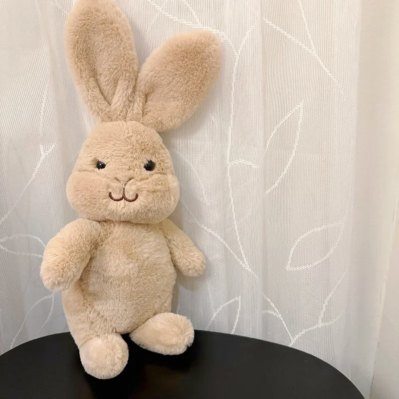 INS Nordic Style Folded ear rabbit Plush Toy Stuffed head can rotate Bunny Doll Baby Sleeping Accompany toys Christmas Present