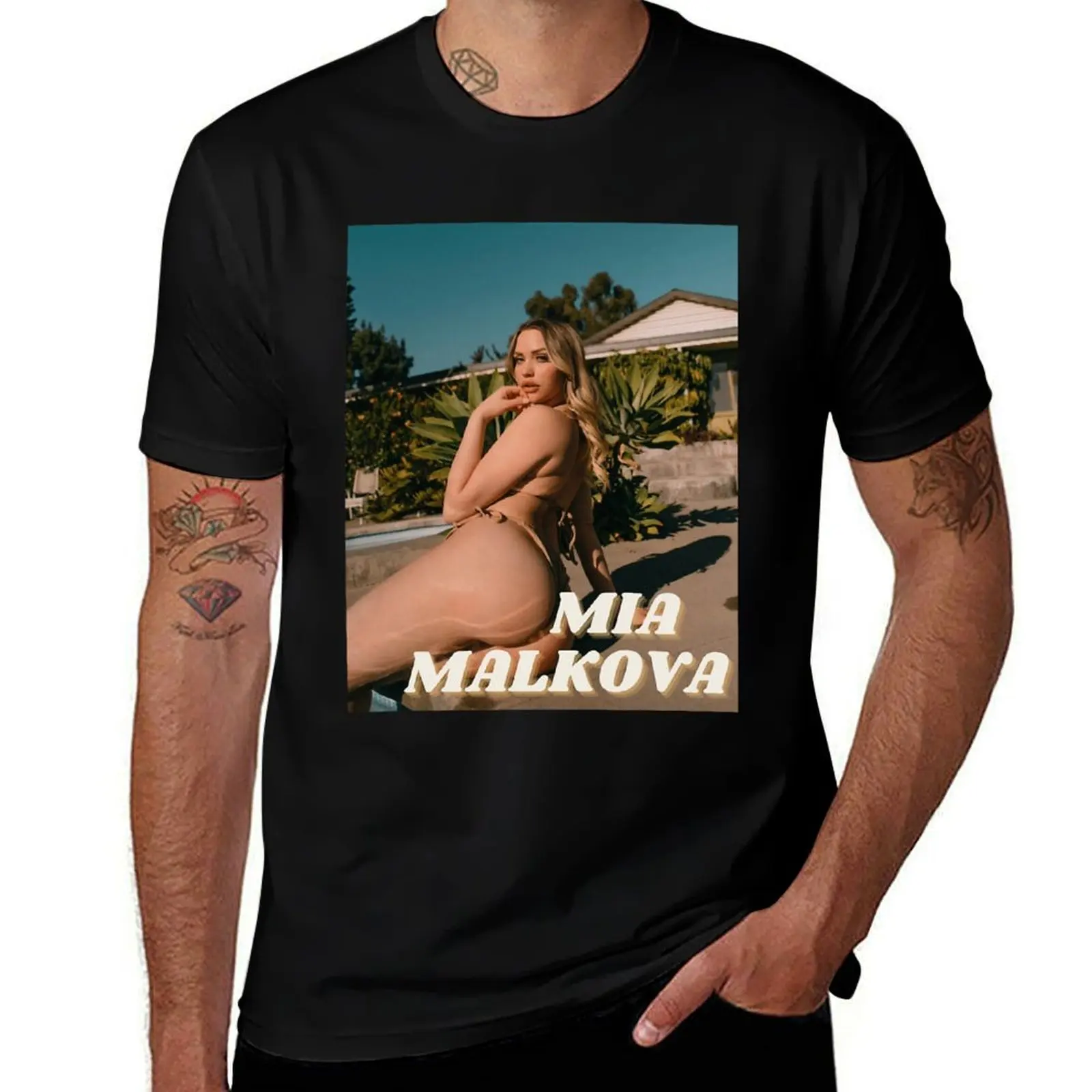 

Mia Malkova T-Shirt Running Gym Short Sleeve Sports Tee