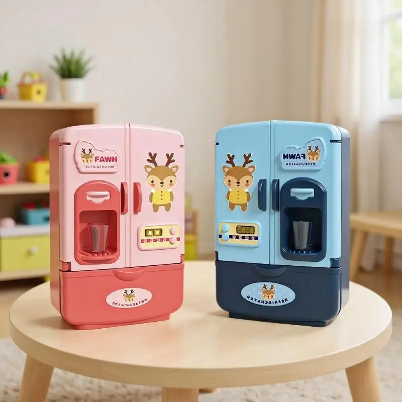 ホームアクセサリーギフト - ミニチュアシミュレーション冷蔵庫、キッチン家具、子供用教育玩具