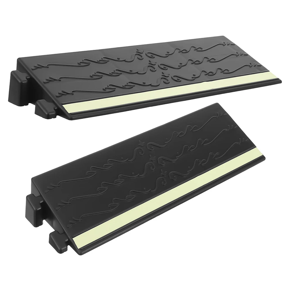 

2pcs Robot Vacuum Climbing Mat Door Sill Ramp Nonslip Plastic Easy Installation for Doorway Entry Ramps