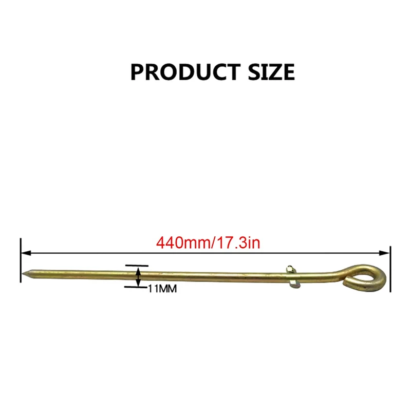 L72A-Ground Rod, Ground Rod, Industrial Grade Steel Galvanized Copper Bonded Ground Rod, Excellent Tool -18 Inch